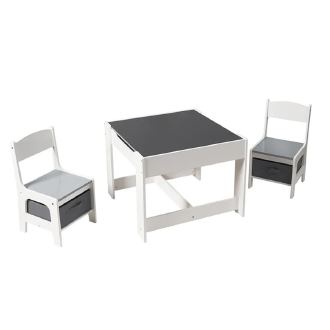 dečiji sto sa 2 stolice, dvostrani sa crnom pločom 2 u 1 ishop online prodaja